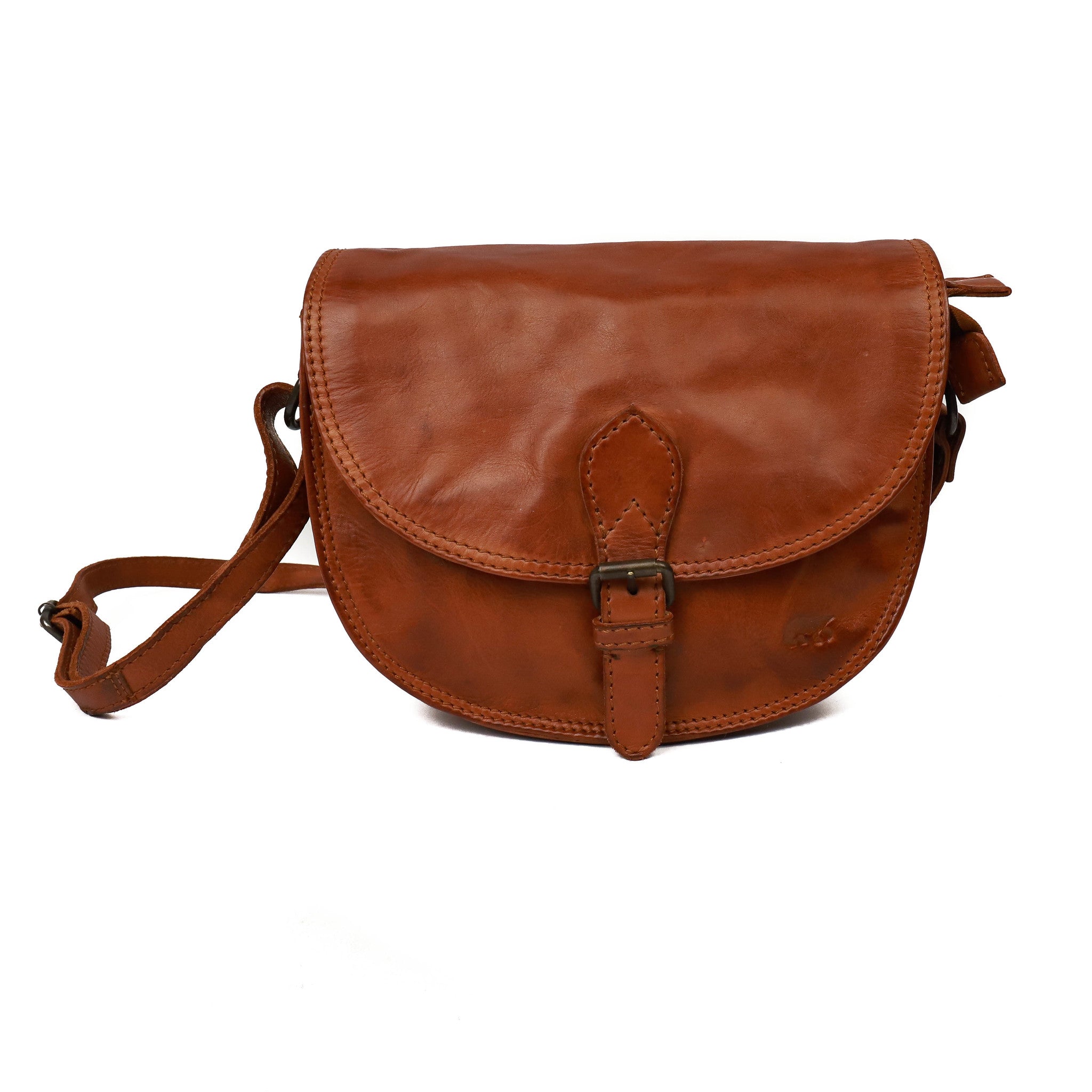 Schoudertasje 'Gigi' cognac - CL 41770 Cognac