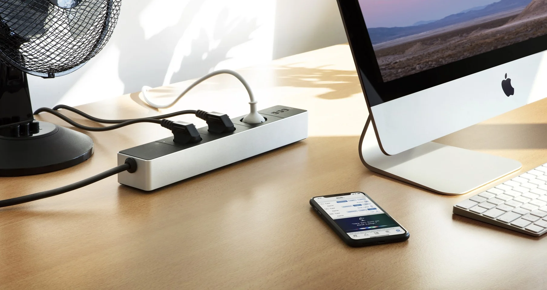 Eve Smart Strømskinne - Smart Triple Outlet & Power Meter med Apple HomeKit-teknologi