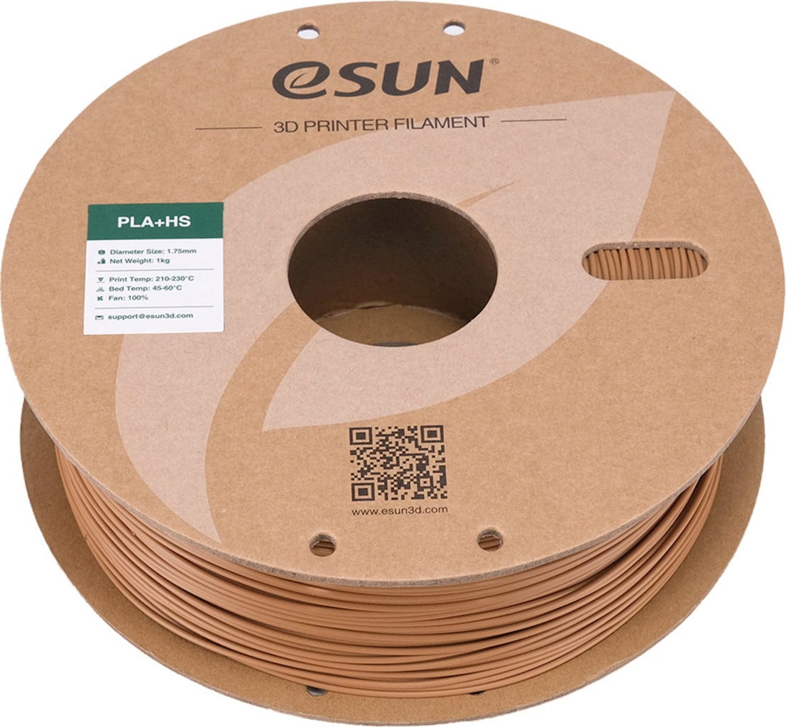 eSUN  PLA+HS Light Brown, 1,75 mm / 1000 g    PLA-Filament für den Hochgeschwindigkeitsdruck