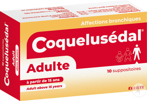 Élerté Coquelusédal Adultes Affections Bronchiques Aiguës 10 Suppositoires