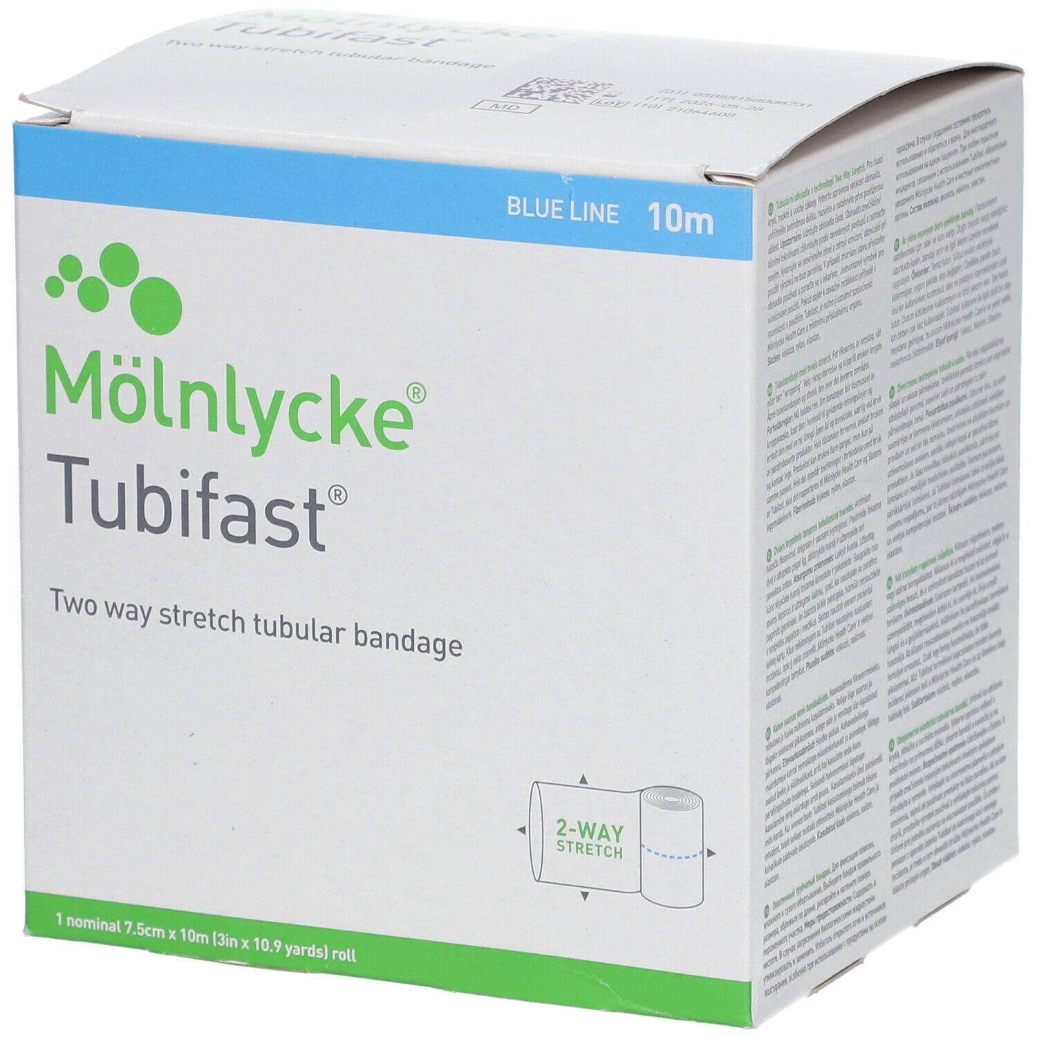 Tubifast 2-Way Stretch 7,5 cm x 10 m blau