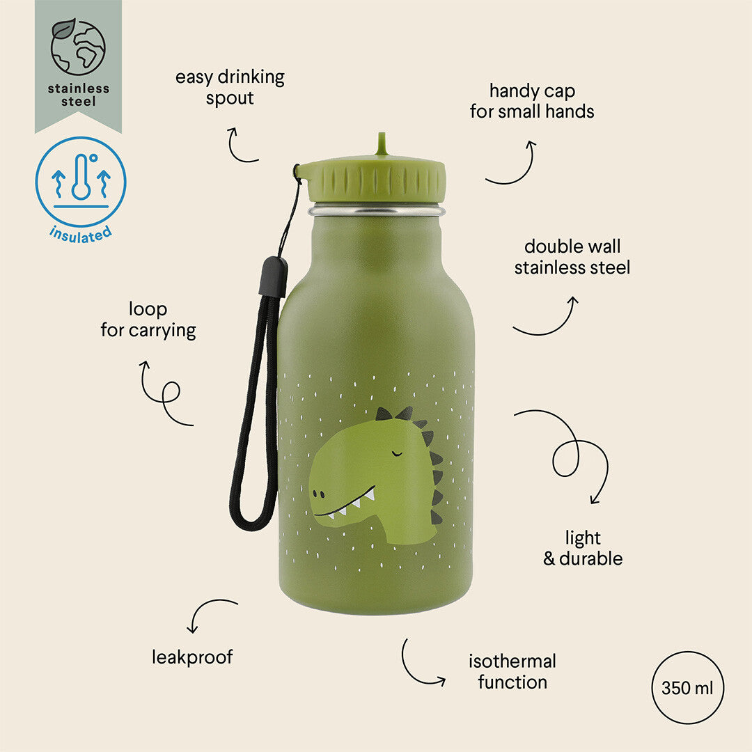 Trixie rvs thermosfles mr. dino - 350 ml
