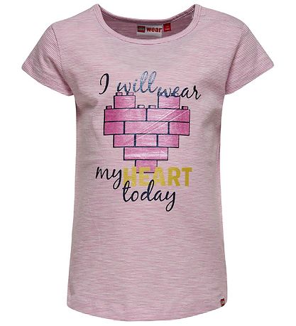 LEGO? Duplo T-Shirt - Rosastribet m. Hjerte