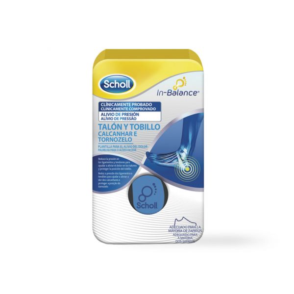 Dr. Scholl In Balance Palmilhas Calcanhar/Tornozelo Tamanho M 2 Unidades