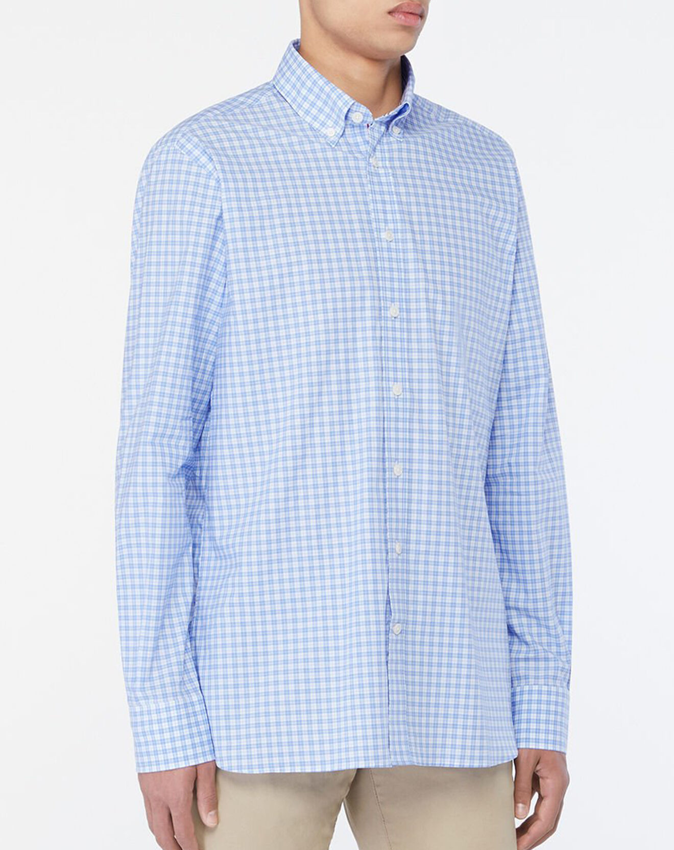 Hackett London Chemise Regular Fit à carreaux bleu ciel