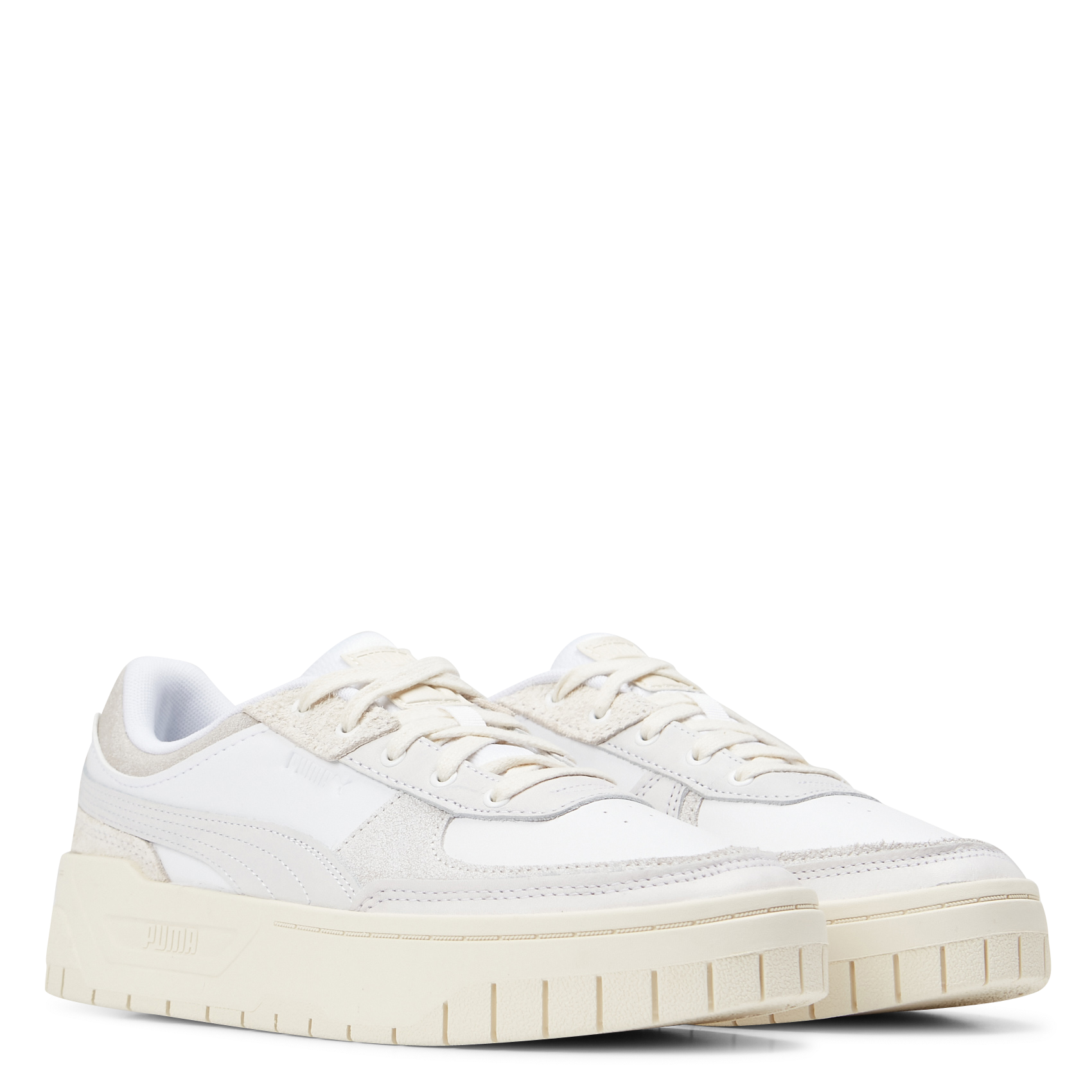 CALI DREAM THRIFTED W - Baskets basses compensées| Blanc