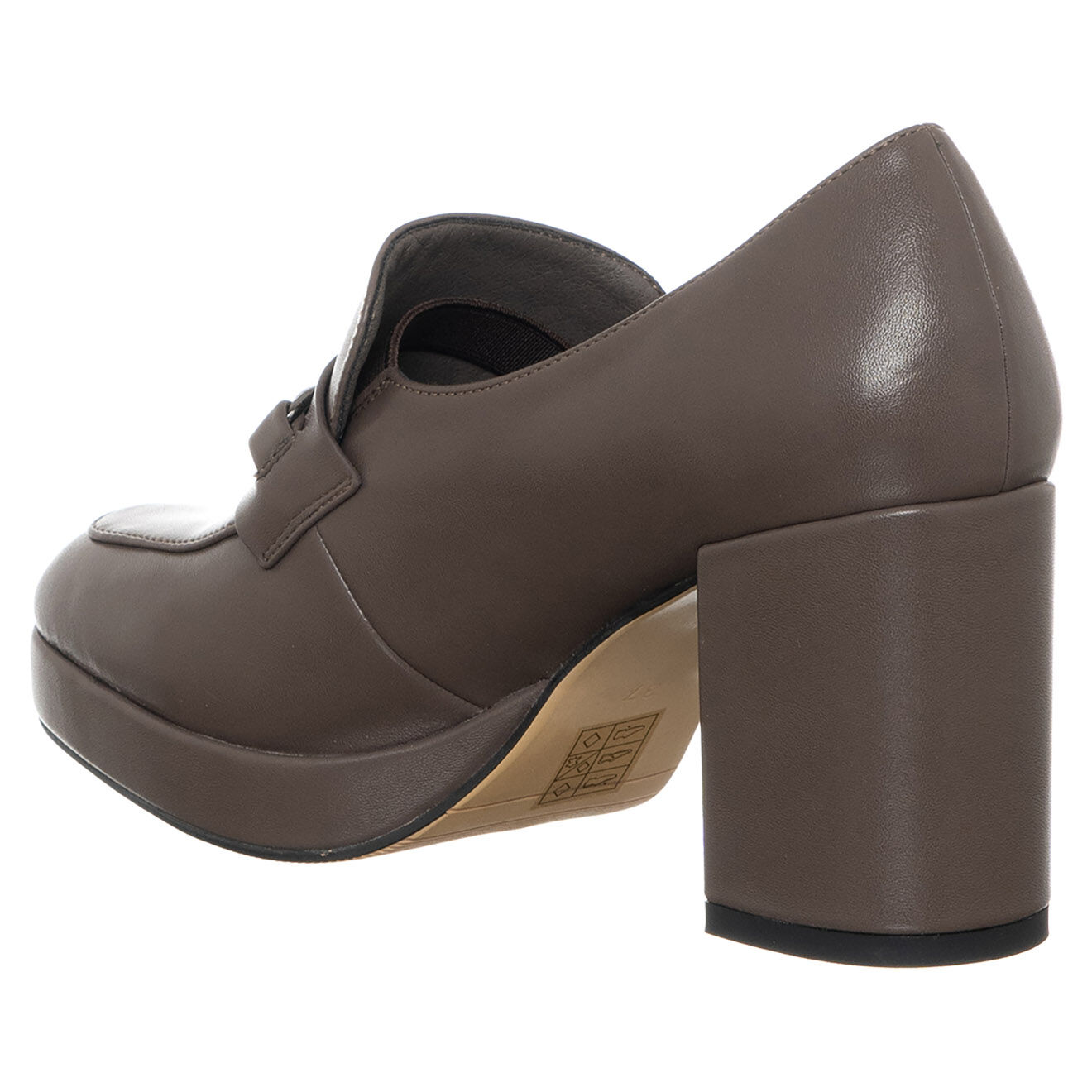 Tua By Braccialini Mocassins Hortense marron - Talon 8 cm