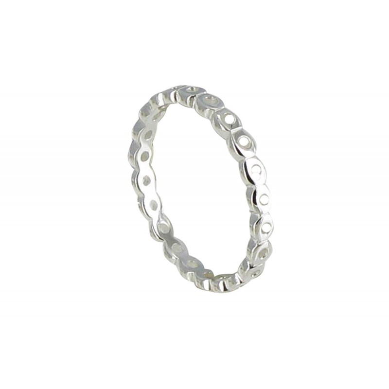 Bague Argent Ronds Ajourés