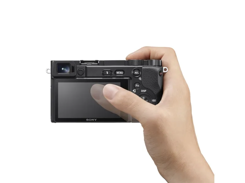 Sony a6100 ILCE-6100Y - Digitalkamera - spejlløst - 24.2 MP - APS-C - 4K / 30 fps - 3x optisk zoom 16-50 mm og 55-210 mm objektiver - Wi-Fi, NFC, Bluetooth - sort