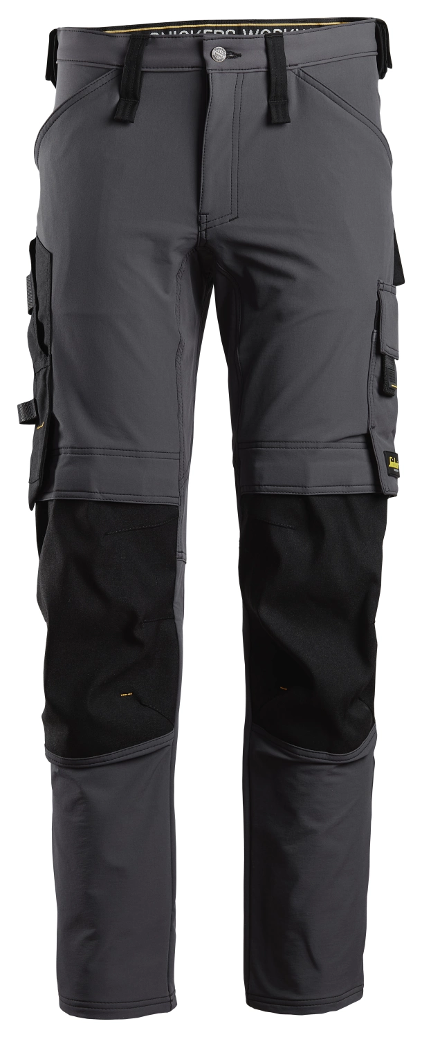 Snickers 6371 AllroundWork Full Stretch Werkbroek - Staal Grijs - Maat 054