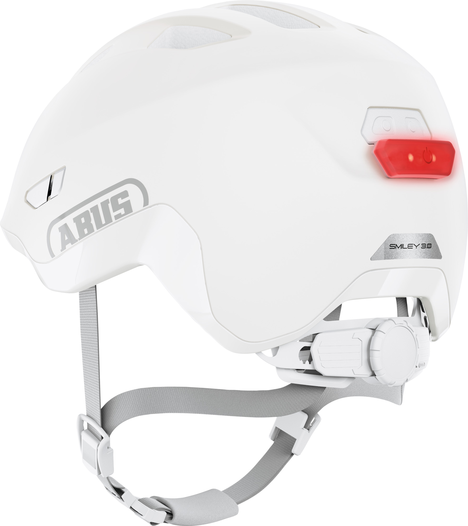 ABUS SMILEY 3.0 ACE LED cykelhjelm Pure White
