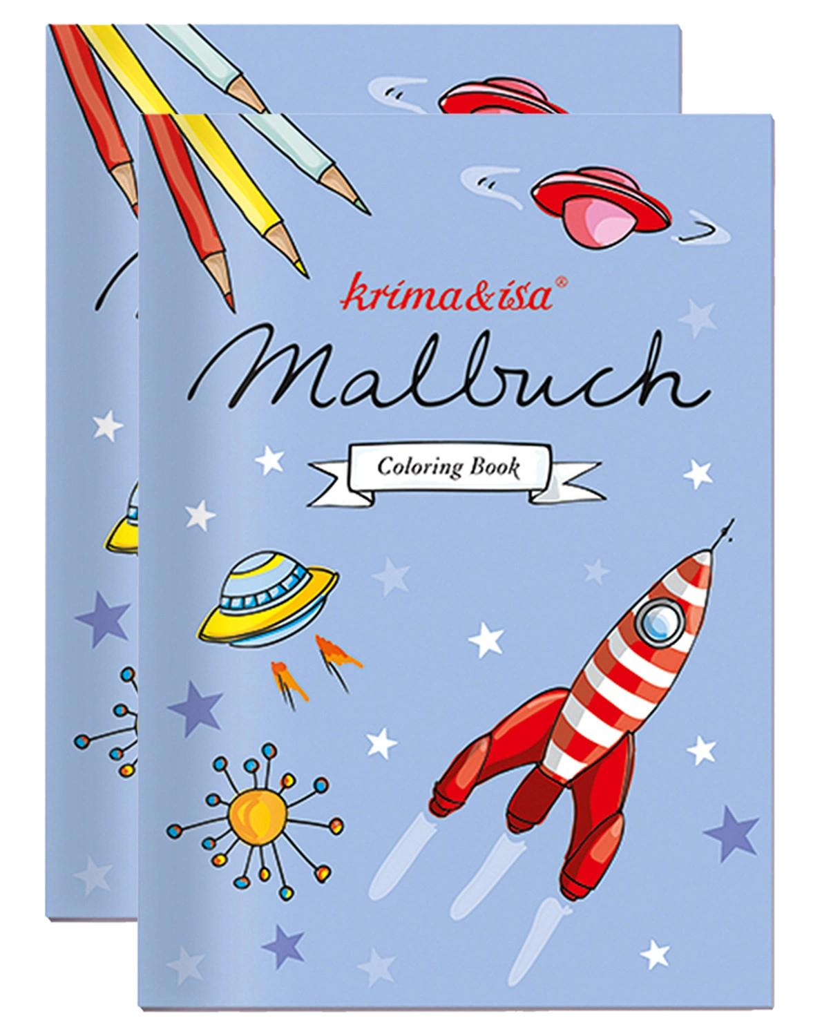 Malbuch RAUMFAHRT 2er-Set