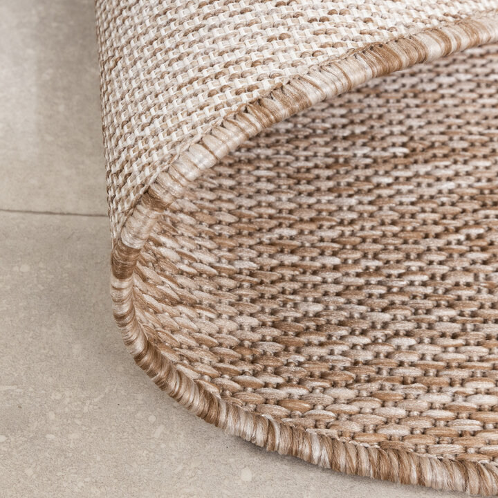 Rond In- & Outdoor vloerkleed - Sierra Arches Beige/Creme