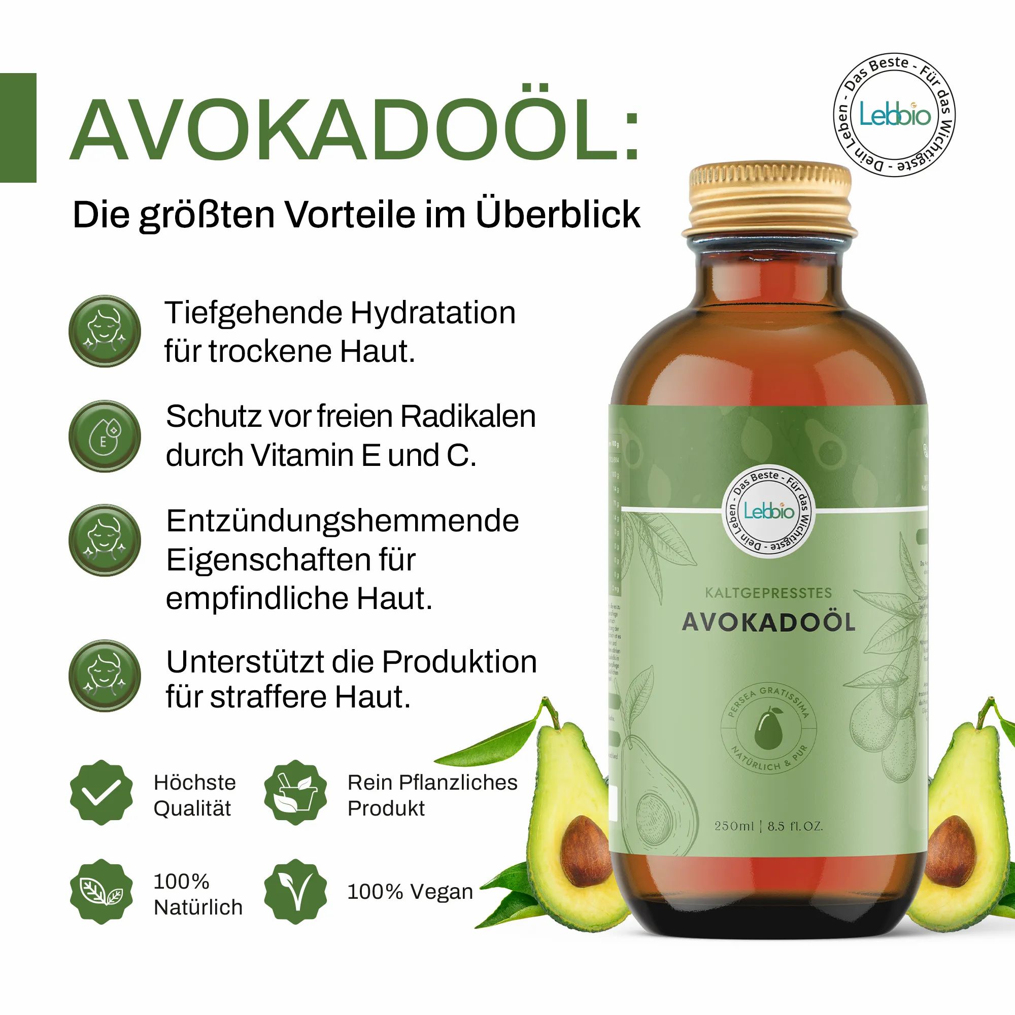 Lebbio Avocado Öl