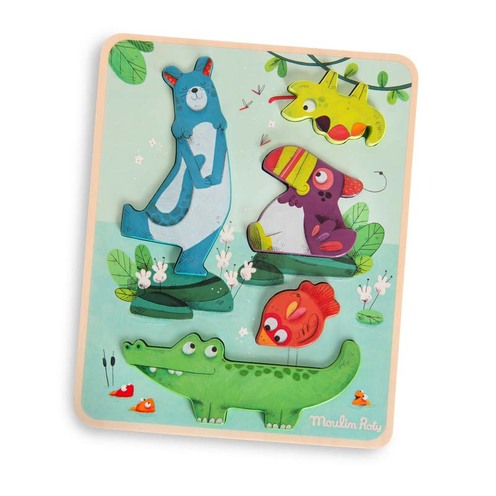 Puzzle sensoriel Dans la Jungle - MOULIN ROTY