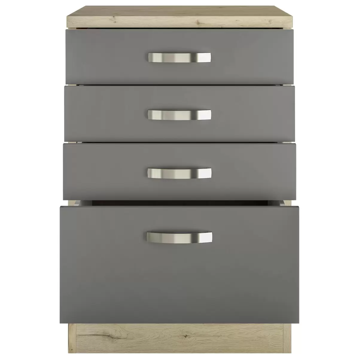 Küchenunterschrank Shadow grau,Eiche