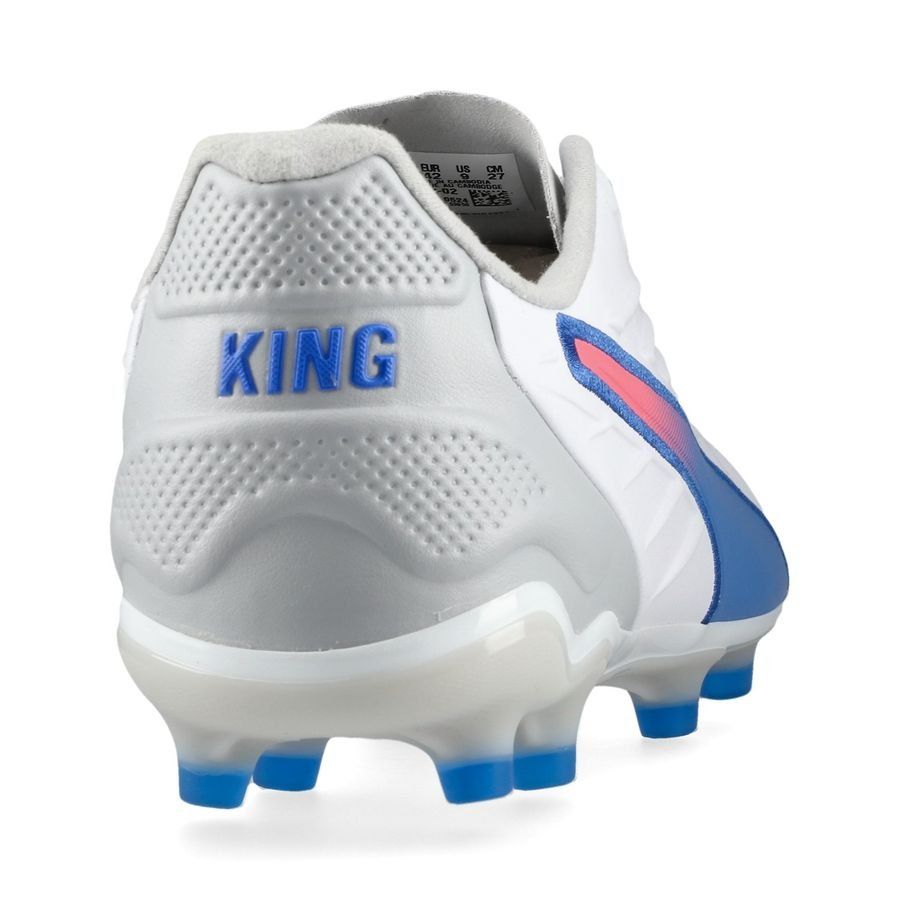 PUMA King Pro FG/AG Formula - Blanc/Bleu/Flat Light Gray