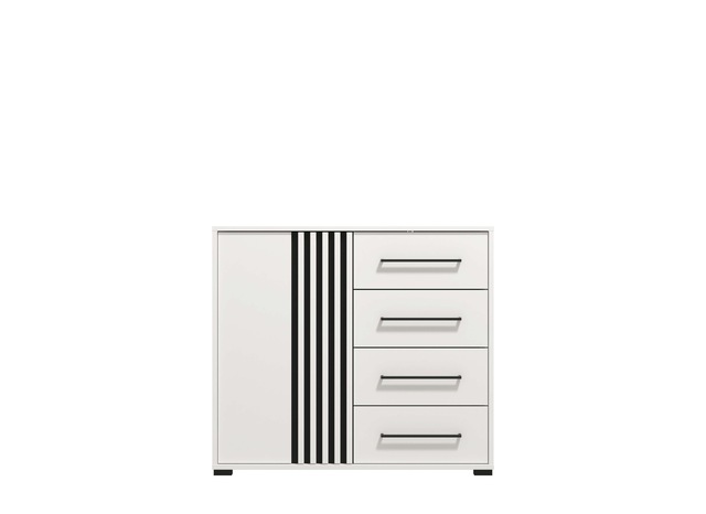 INOSIGN Kommode »Ascalon Sideboard, Breite 138 oder 93 cm, mit ABS Schutzkanten« 3D Optik durch Lamellen-Paneel, FSC®-zertifizierter Holzwerkstoff