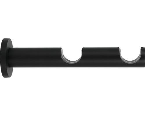 Dubbele wandbeugel voor Premium Black Line, zwart, Ø 20/28 mm, 17,5 cm lang, 1 st.