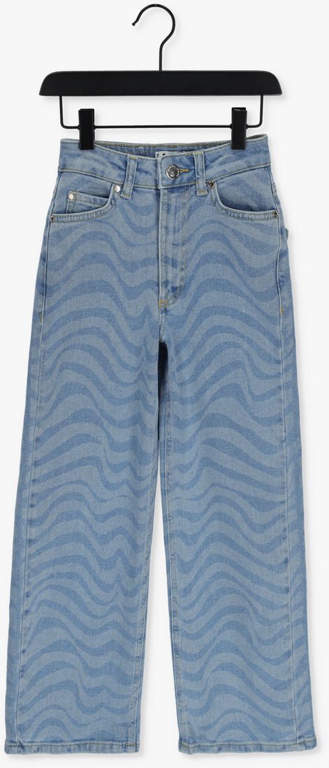 HOUND blauwe hound wide jeans printed denim