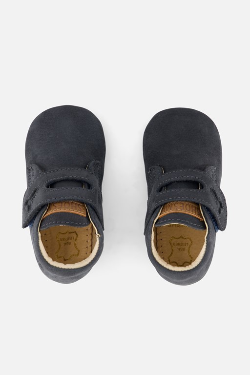Shoesme Velcro Babyschoenen blauw Leer