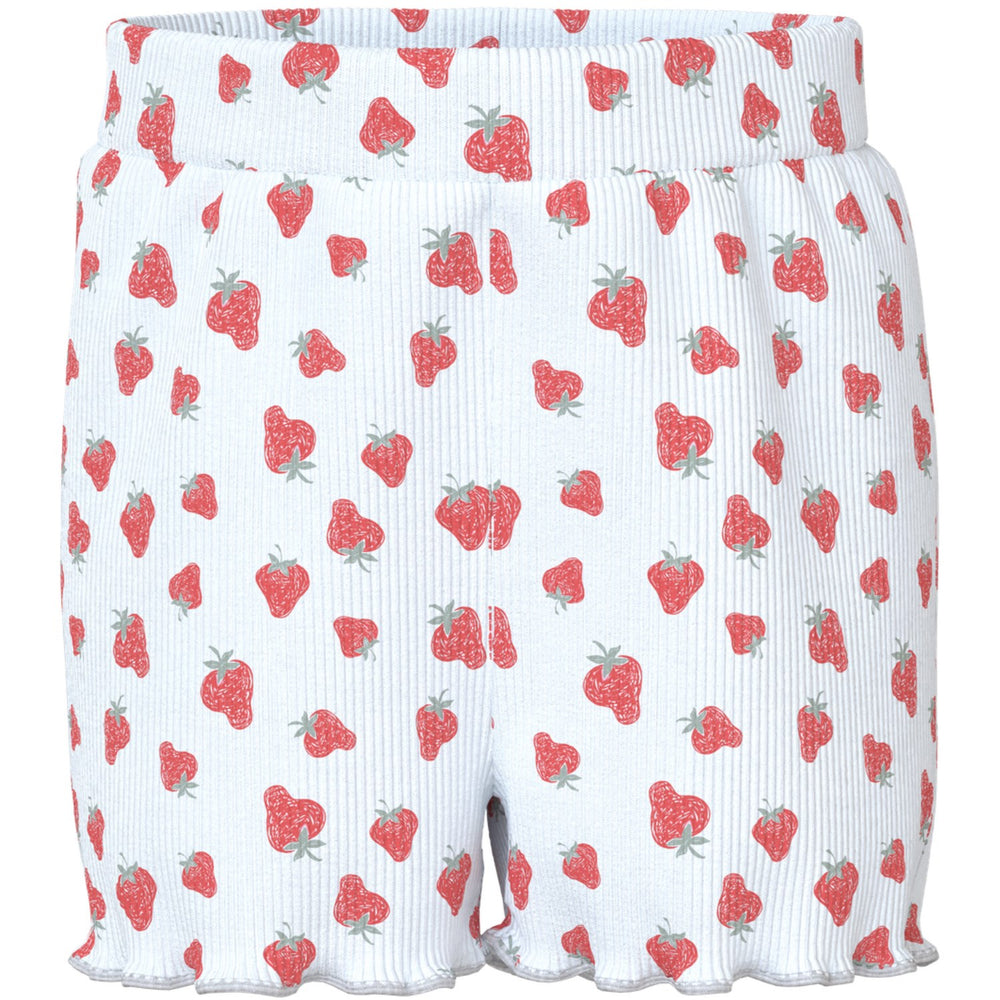 Køb Name It Bright White Strawberry Vemma AOP Shorts