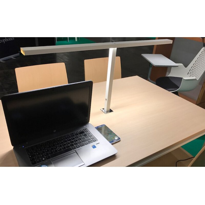 Lampe library Unilux led double blanc