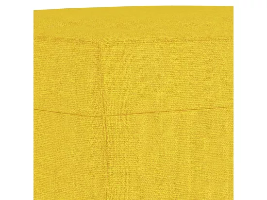Repose-pied Jaune clair 60x50x41 cm Tissu