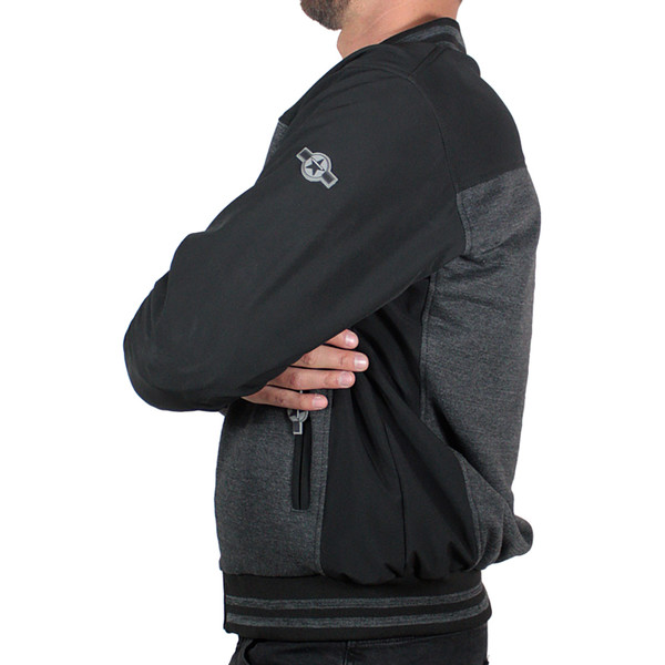 Harisson - Blouson Bear Noir / Gris