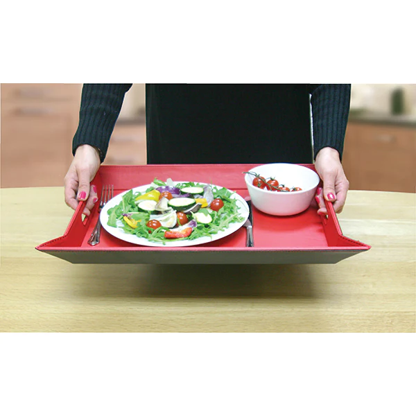 Plateau réversible bicolore noir et rouge 55 cm FreeForm