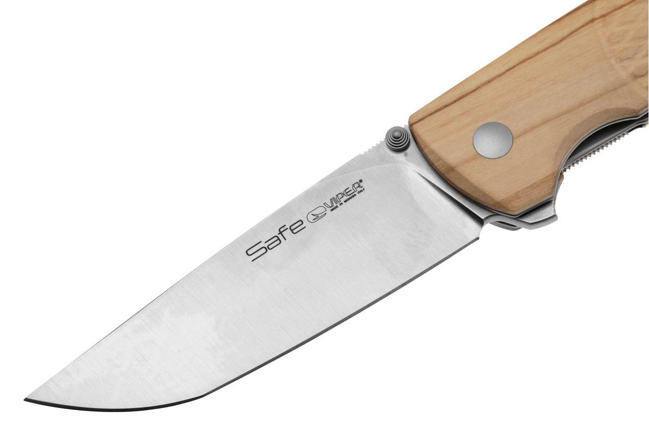 Viper Safe V6018UL3D Böhler M390, Olive Wood zakmes, Fabrizio Silvestrelli design