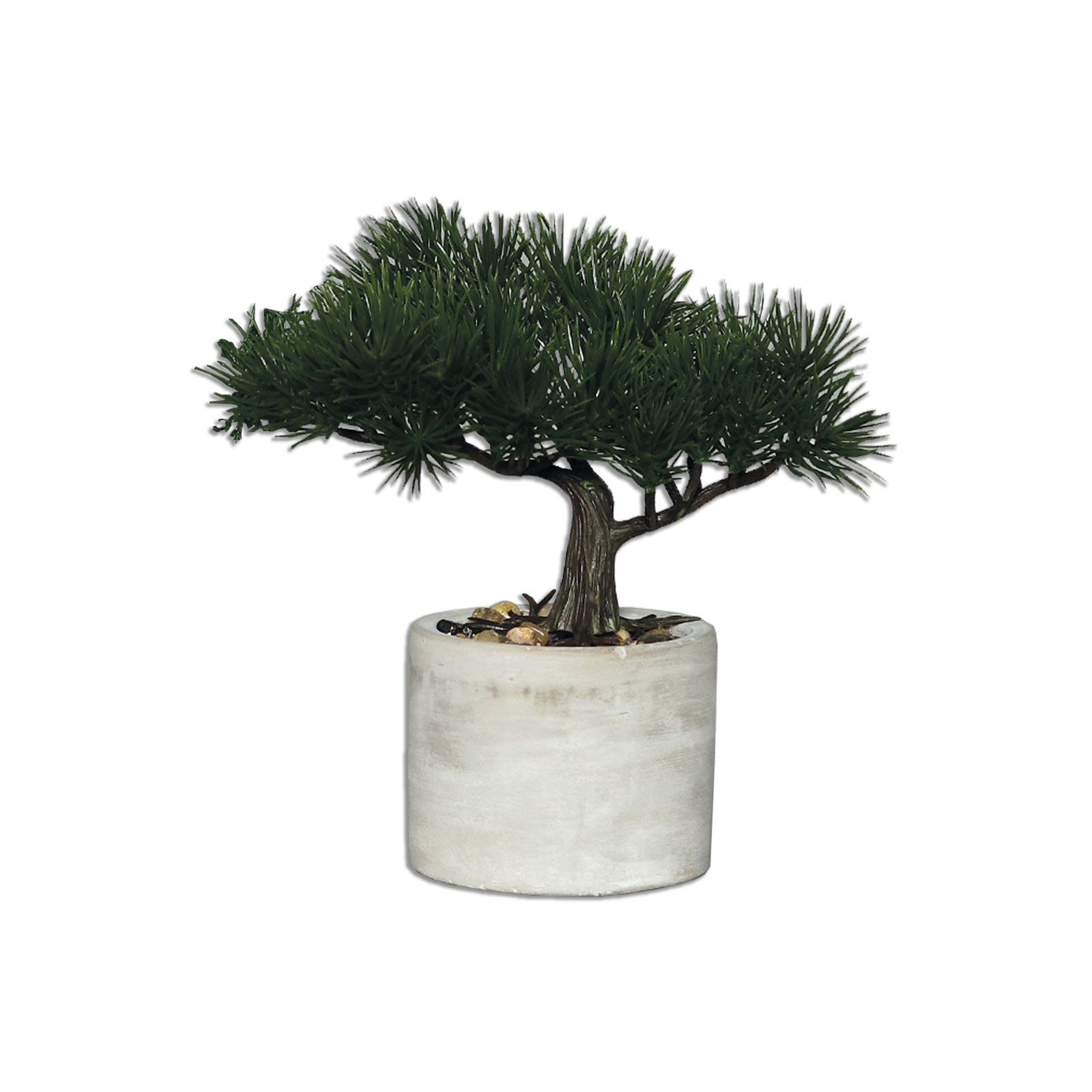 Bonsai - Kunstpflanze - grün-grau - sortiert - 18 cm hoch