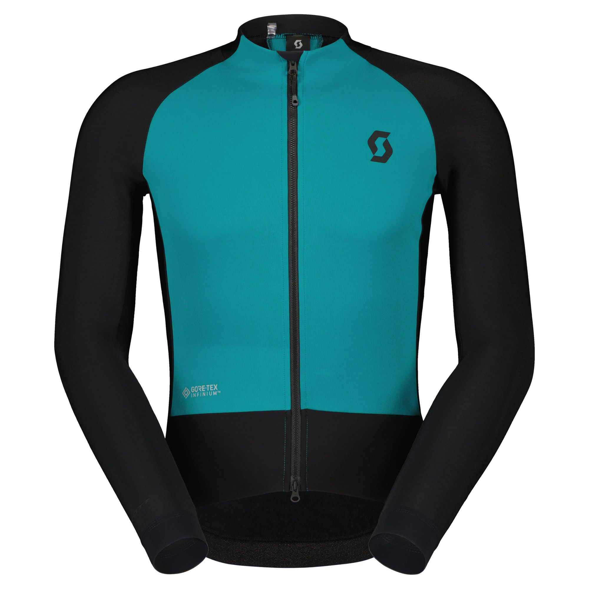 SCOTT RC Pro Warm Hybrid Gore-Tex Windstopper Jakke Sort/Turkis til Mænd