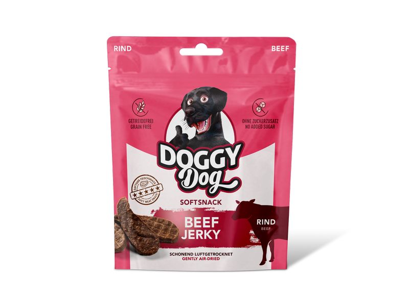 DOGGY Dog Leckerli Jerky Rind 70 g Snack für Hunde