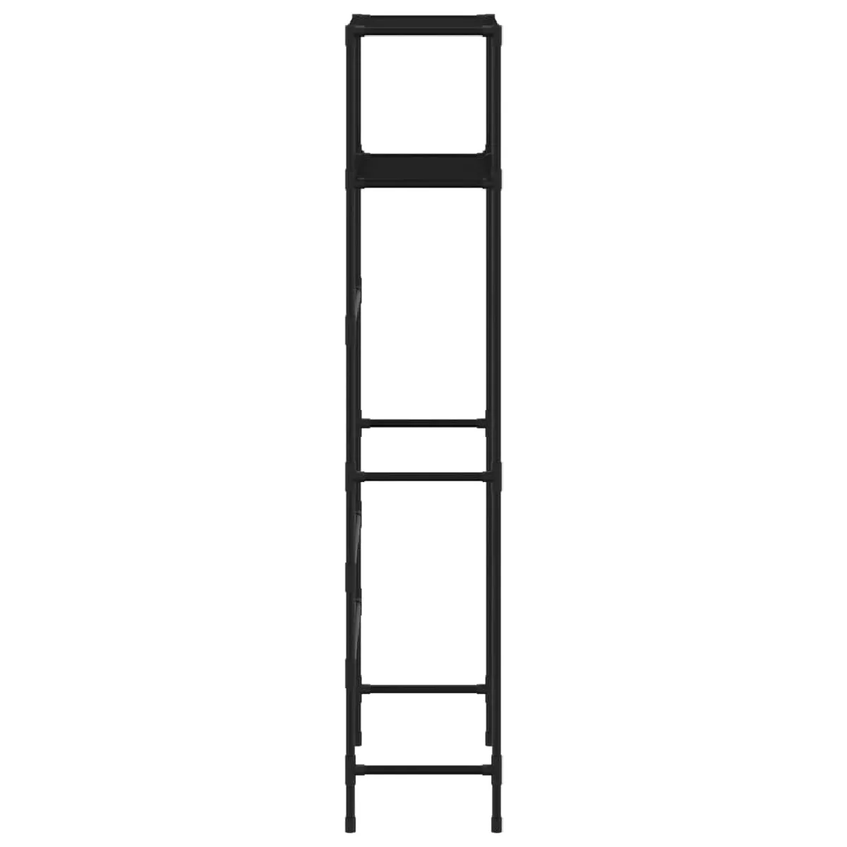 Helloshop26 Support de rangement wc noir