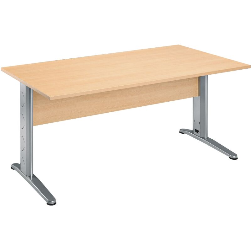 Bureau droit Altys piètement L métal