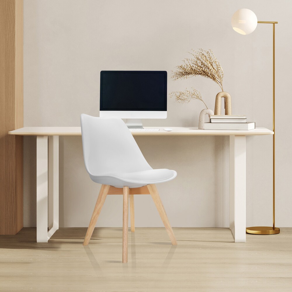 Schalenstuhl 4er Pack SCANDI Kunststoff ohne Armlehnen hjh OFFICE