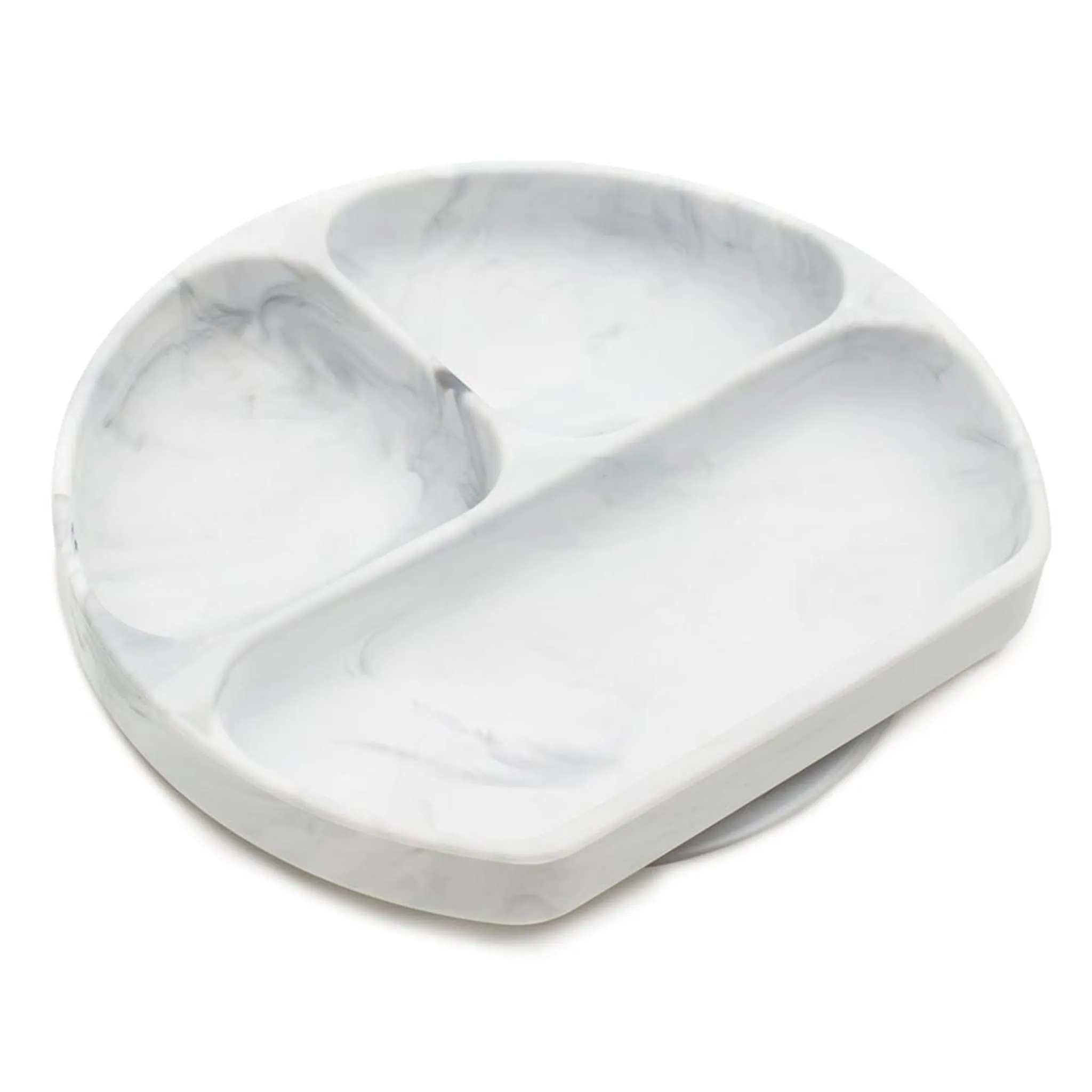 Bumkins Assiette compartiments marbre