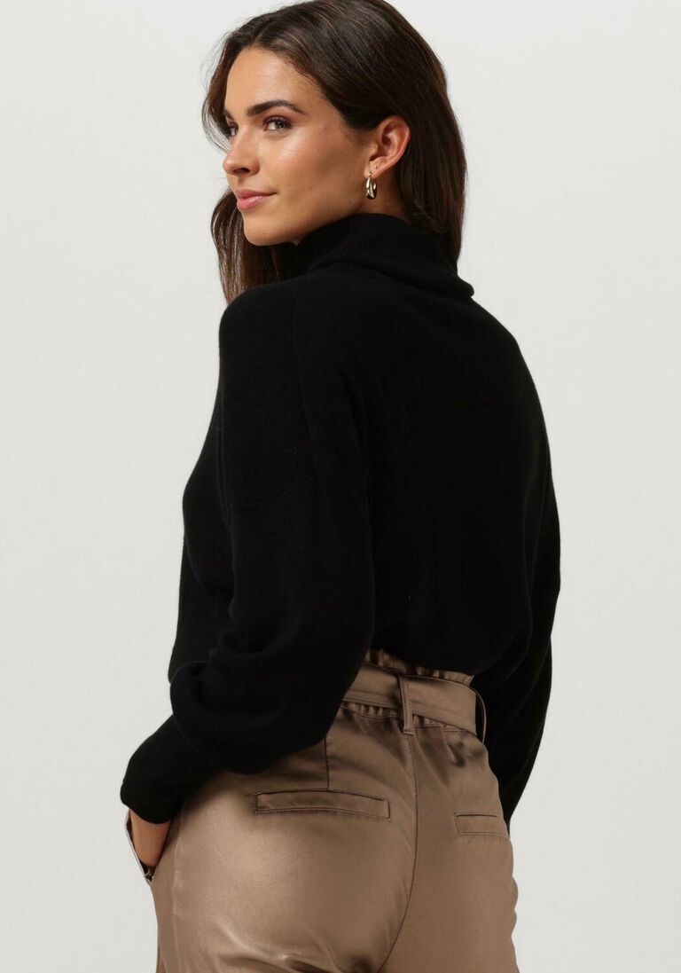 KNIT-TED zwarte knit-ted coltrui mara