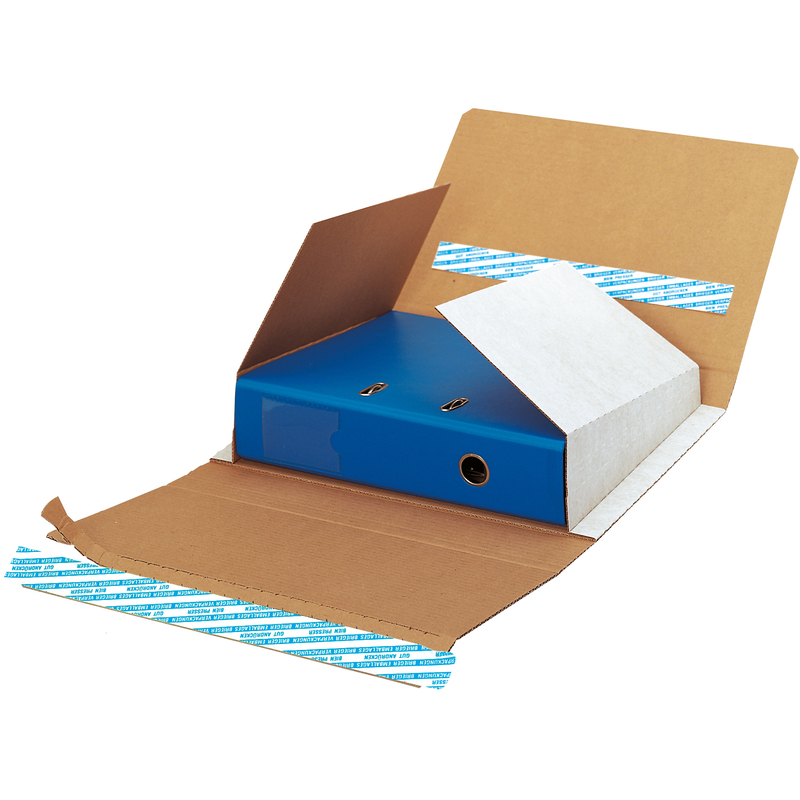 Brieger Ordner-Versandbox, 321 x 297 x 75 mm, weiss, 1 Stück