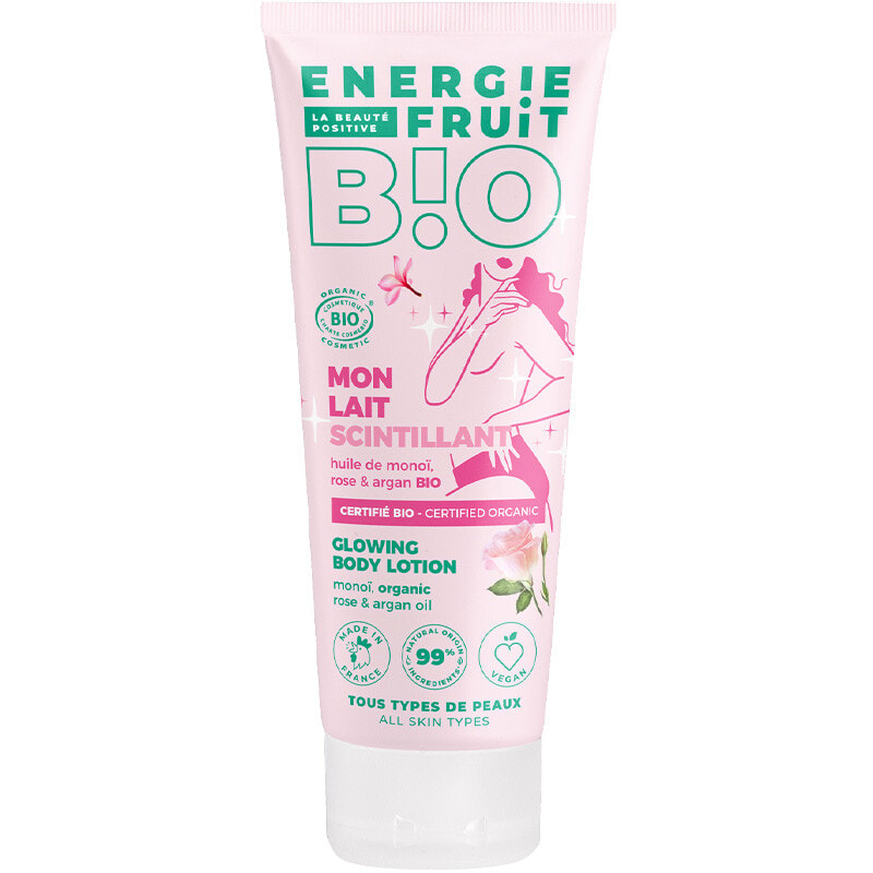 Laits scintillants bio - Monoï & rose - Corps - 2 x 200 ml