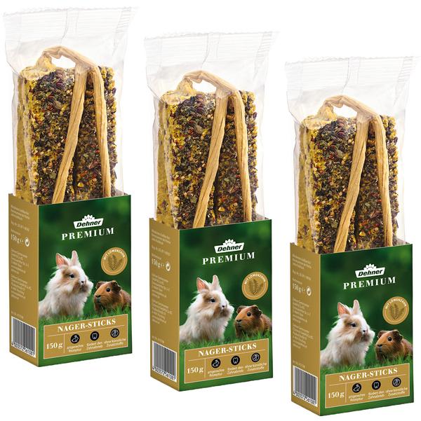 Dehner Premium Nager-Sticks, 3 x 150 g