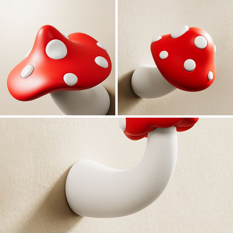Coolkiss - Paddenstoelhars-kleefhaak (verschillende ontwerpen) / Set