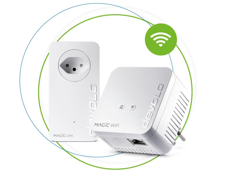 devolo Powerline Magic 1 WiFi mini Starter Kit Devolo Magic 1 WiFi mini Starter Kit Powerline-Adapter