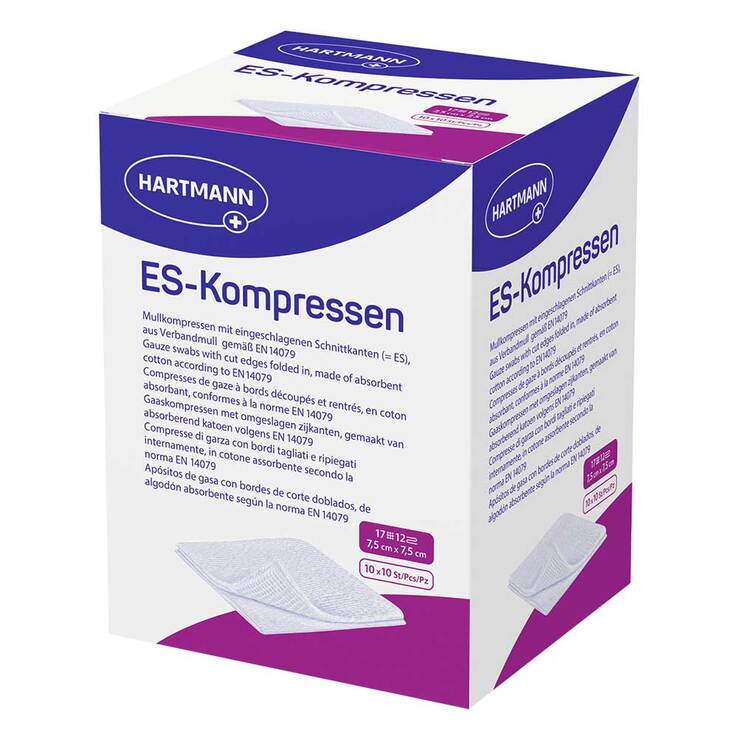 ES-Kompressen steril 7,5x7,5 cm Großpackung, 10X10 St