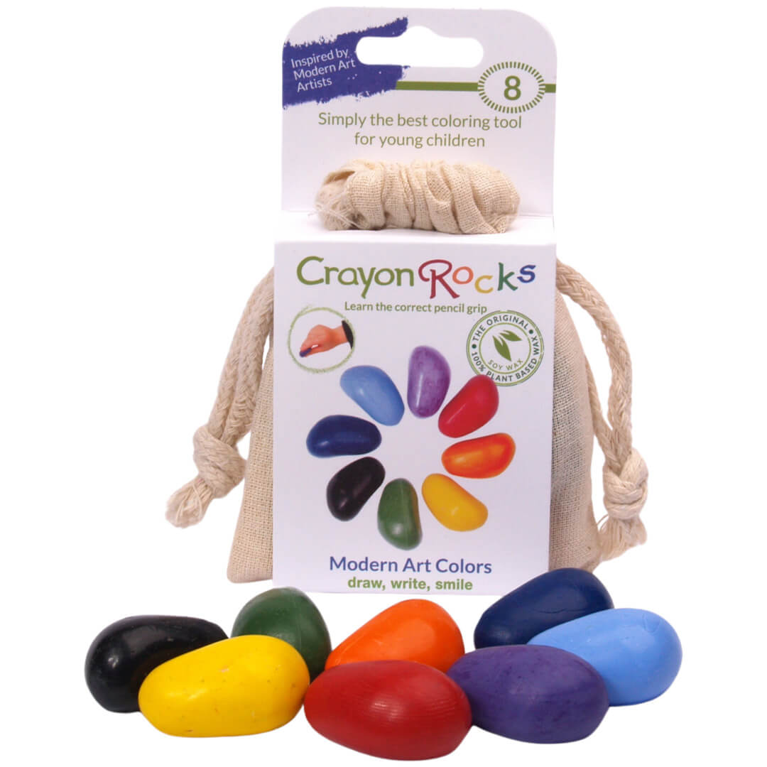 Crayon rocks waskrijtjes modern art