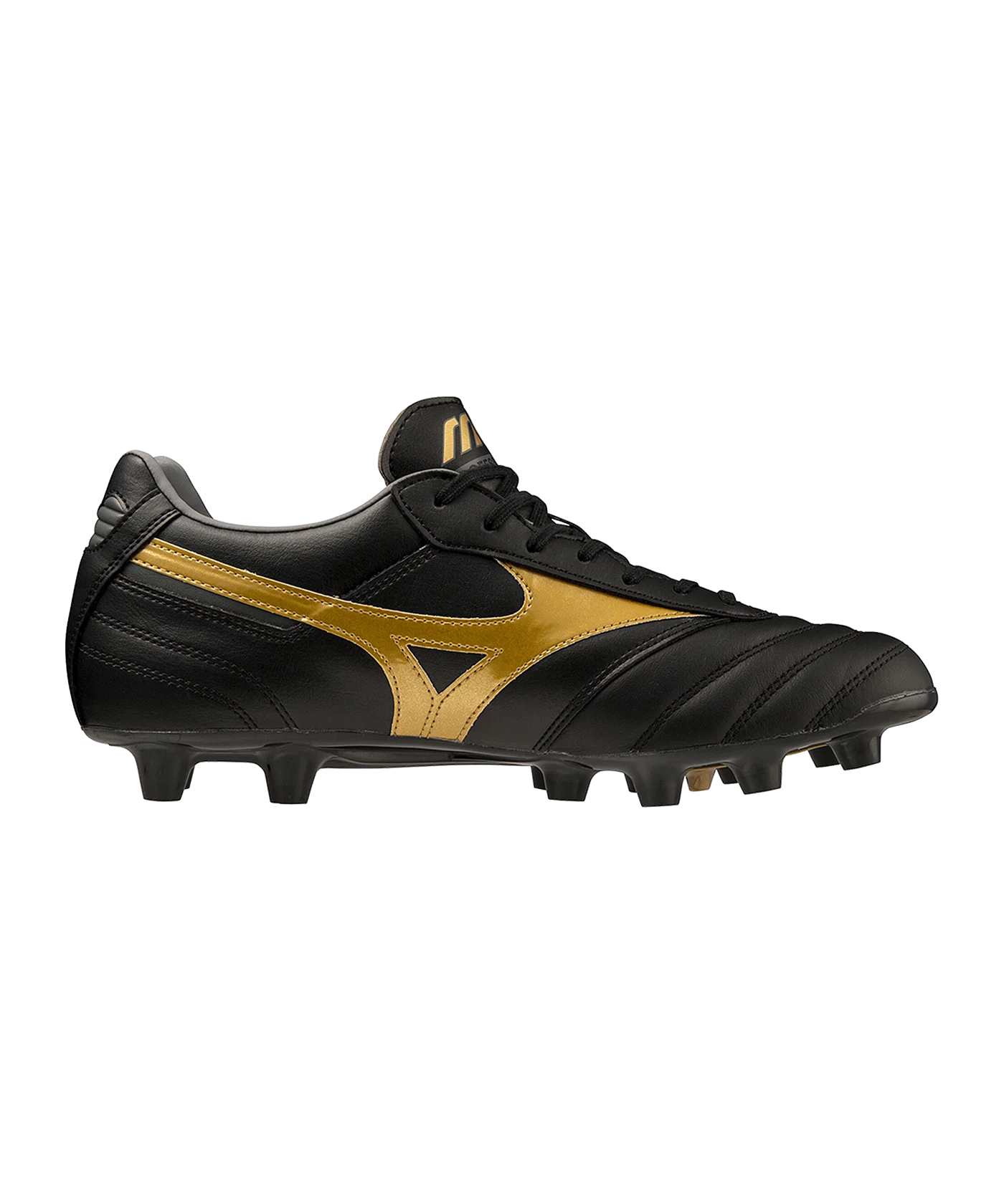 Mizuno Morelia II Pro FG Aurum Schwarz Gold F50