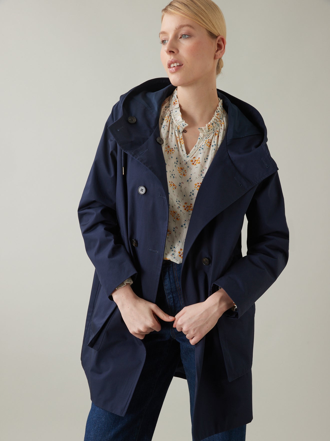 Parka double boutonnage femme