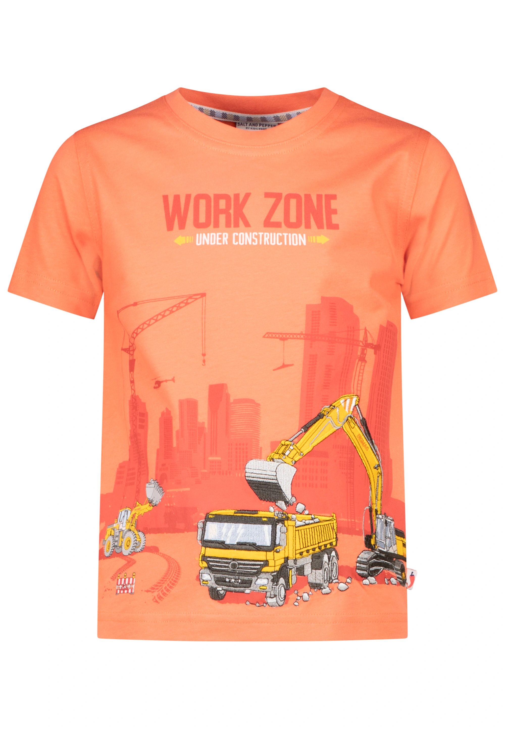 T-Shirt WORK ZONE in paprika