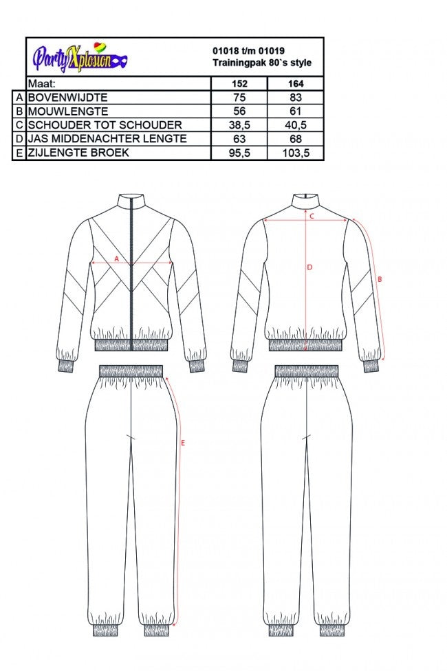 Trainingspak 80`S Style Kids 164